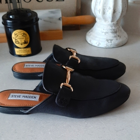 Steve Madden Shoes - Black Mule Loafers (New)